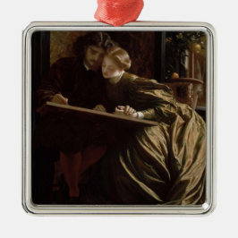 Ornamento De Metal A lua de mel do pintor (por Frederic Leighton)