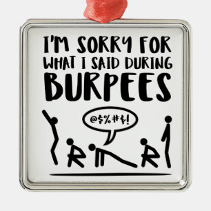 Ornamento De Metal A malhação pesarosa disse Burpees