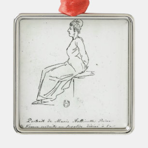 Ornamento De Metal A maneira de Marie-Antoinette a sua execução