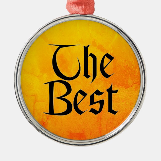 Ornamento De Metal A melhor medalha de metal (Frente)