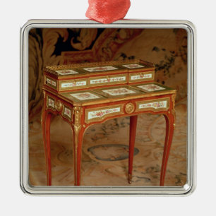 Ornamento De Metal A mesa da mulher com os painéis da porcelana de