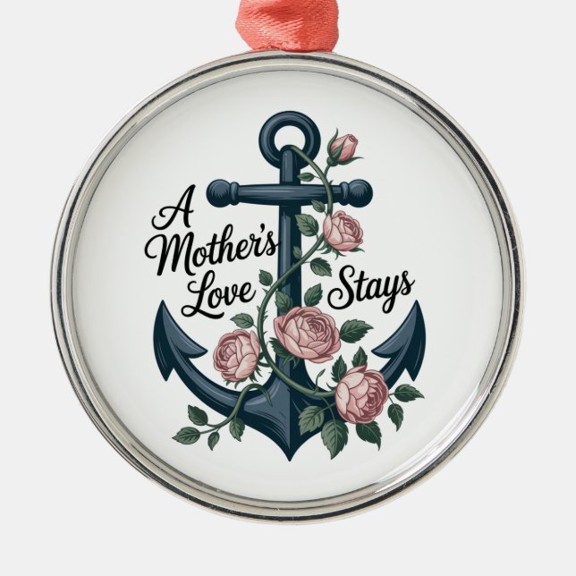 Ornamento De Metal A Mother’s Love Stays (Frente)