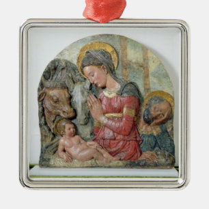 Ornamento De Metal A natividade, c.1460 (terracotta pintado)