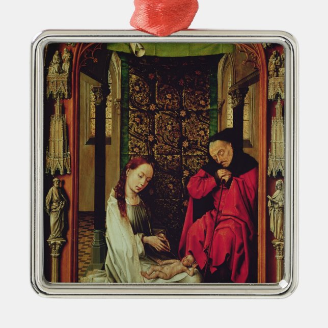 Ornamento De Metal A natividade, esquerda de um triptych, c.1496 (Frente)