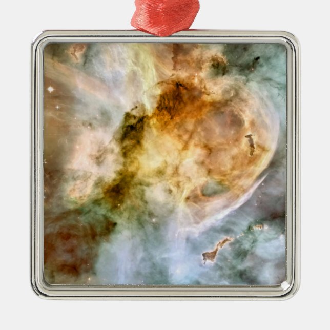 Ornamento De Metal A Nebulosa Carina (Frente)