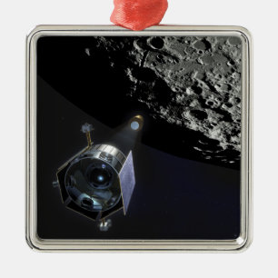 Ornamento De Metal A observação da cratera lunar