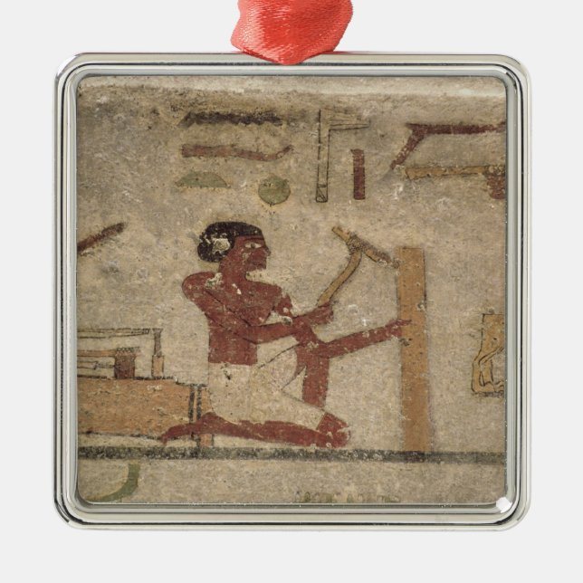 Ornamento De Metal A oficina do carpinteiro (Frente)