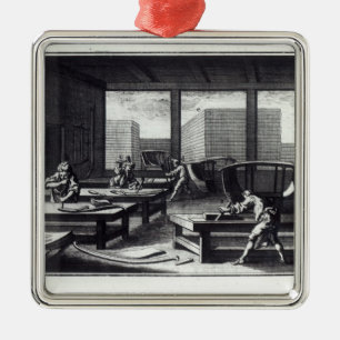 Ornamento De Metal A oficina do marceneiro