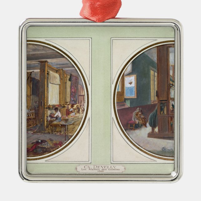Ornamento De Metal A oficina dos Gobelins, 1840 (Frente)