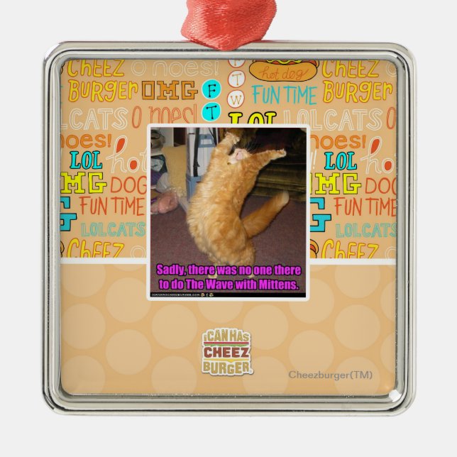 Ornamento De Metal A onda (Frente)