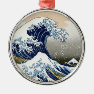 Ornamento De Metal A Onda de Excelente de Kanagawa