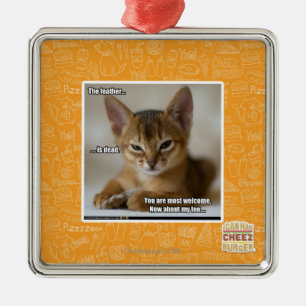 Ornamento De Metal A pena está inoperante