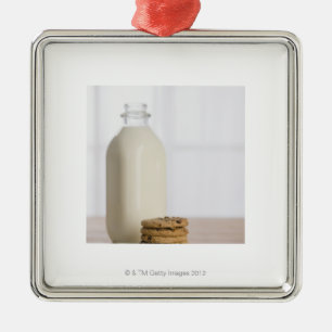 Ornamento De Metal A pilha de biscoitos dos pedaços de chocolate