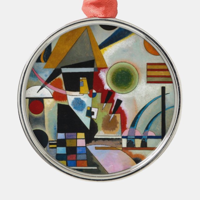 Ornamento De Metal A pintura Abstrato de Kandinsky (Frente)