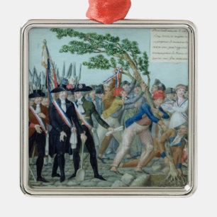 Ornamento De Metal A plantação de uma árvore da liberdade, c.1789