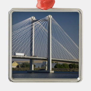 Ornamento De Metal A ponte Ed Hendler atravessa o rio Columbia