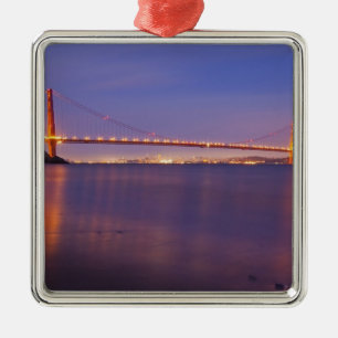 Ornamento De Metal A Ponte Golden Gate ao anoitecer a partir de Kirby