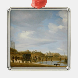 Ornamento De Metal A praia em Egmond-an-Zee