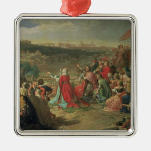 Ornamento De Metal A queda de Granada em 1492, 1890