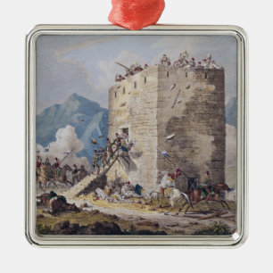 Ornamento De Metal A resistência de quarenta rebeldes gregos