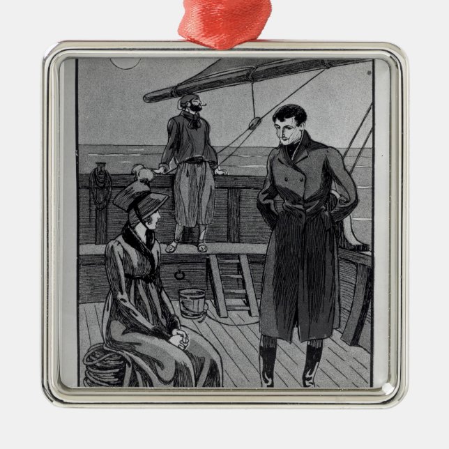 Ornamento De Metal A reunião entre Orso e senhorita Nevil sobre (Frente)