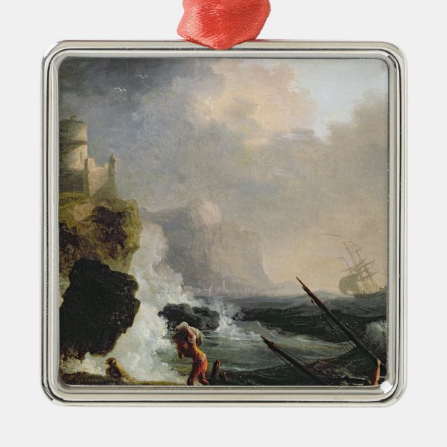 Ornamento De Metal A tempestade (Frente)