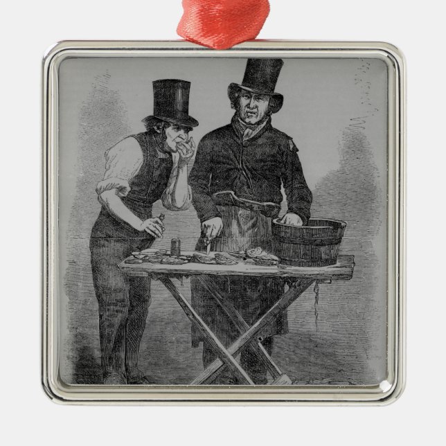 Ornamento De Metal A tenda da ostra (Frente)