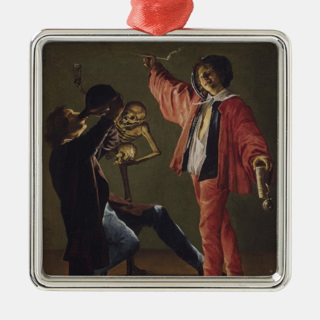 Ornamento De Metal A última gota de cerveja antes do fim do partido (Frente)