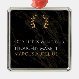 Ornamento De Metal A Verdade de Marcus Aurelius: Moldando a Vida