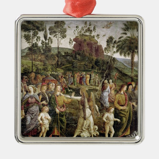 Ornamento De Metal A viagem de Moses, c.1481-83 (Frente)