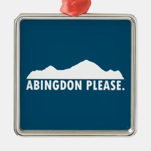 Ornamento De Metal Abingdon Virginia, por favor