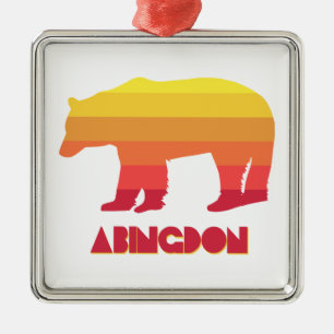 Ornamento De Metal Abingdon Virginia Rainbow Bear