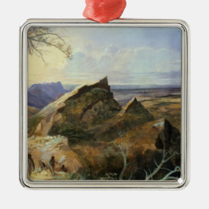 Ornamento De Metal Aborígene em uma paisagem australiana