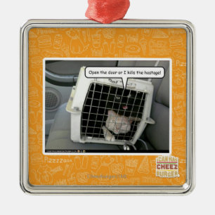 Ornamento De Metal Abra a porta