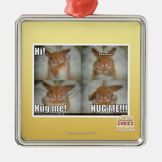 Ornamento De Metal Abrace-me (Frente)