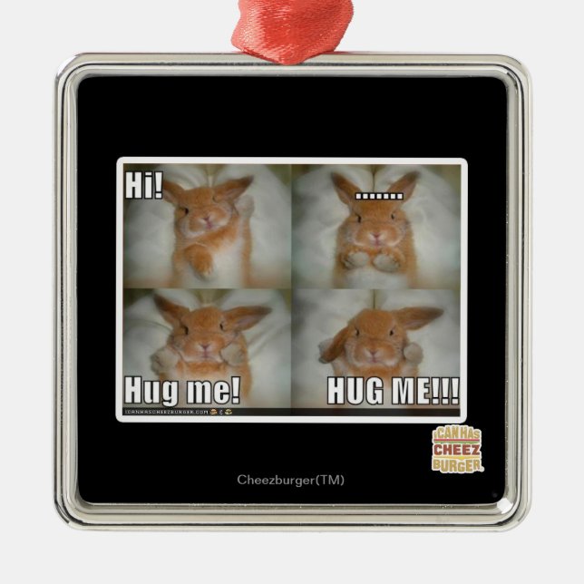 Ornamento De Metal Abrace-me (Frente)