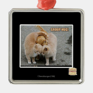 Ornamento De Metal abraço de grupo