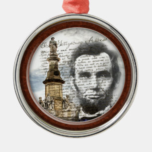 Ornamento De Metal Abraham Lincoln