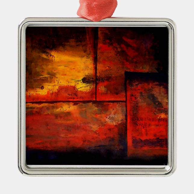 Ornamento De Metal Abstrato Art (Frente)