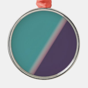 Ornamento De Metal Abstrato Art Turquoise Roxo