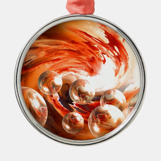 Ornamento De Metal Abstrato Contemporâneo (Frente)