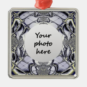 Ornamento De Metal Abstrato de Arte de Janela Roxa