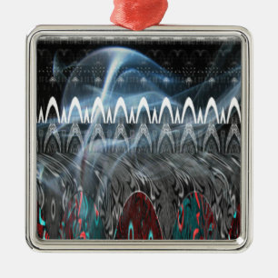 Ornamento De Metal Abstrato de Impressão de arte impressionante