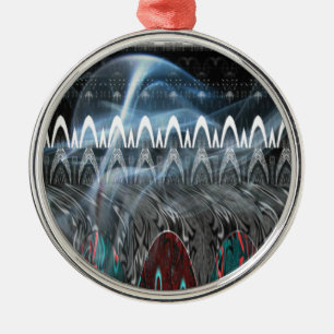 Ornamento De Metal Abstrato de Impressão de arte impressionante