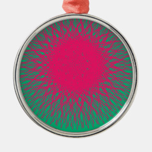 Ornamento De Metal abstrato rosa