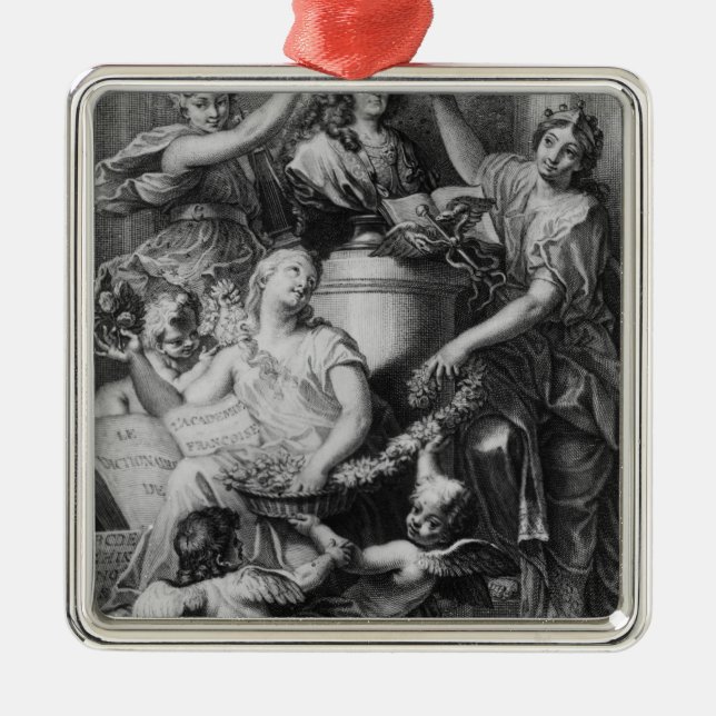 Ornamento De Metal Academia francesa Dictionary do Frontispiece ' (Frente)