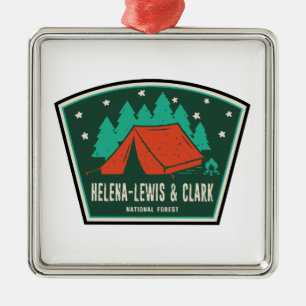 Ornamento De Metal Acampamento Florestal Nacional Helena-Lewis e Clar