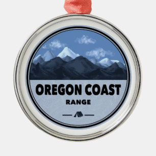 Ornamento De Metal Acampamento na Cordilheira da Costa de Oregon