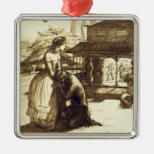 Ornamento De Metal Aceitadas, 1853 (caneta & tinta marrom no papel)