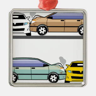 Ornamento De Metal Acidente de viação lateral